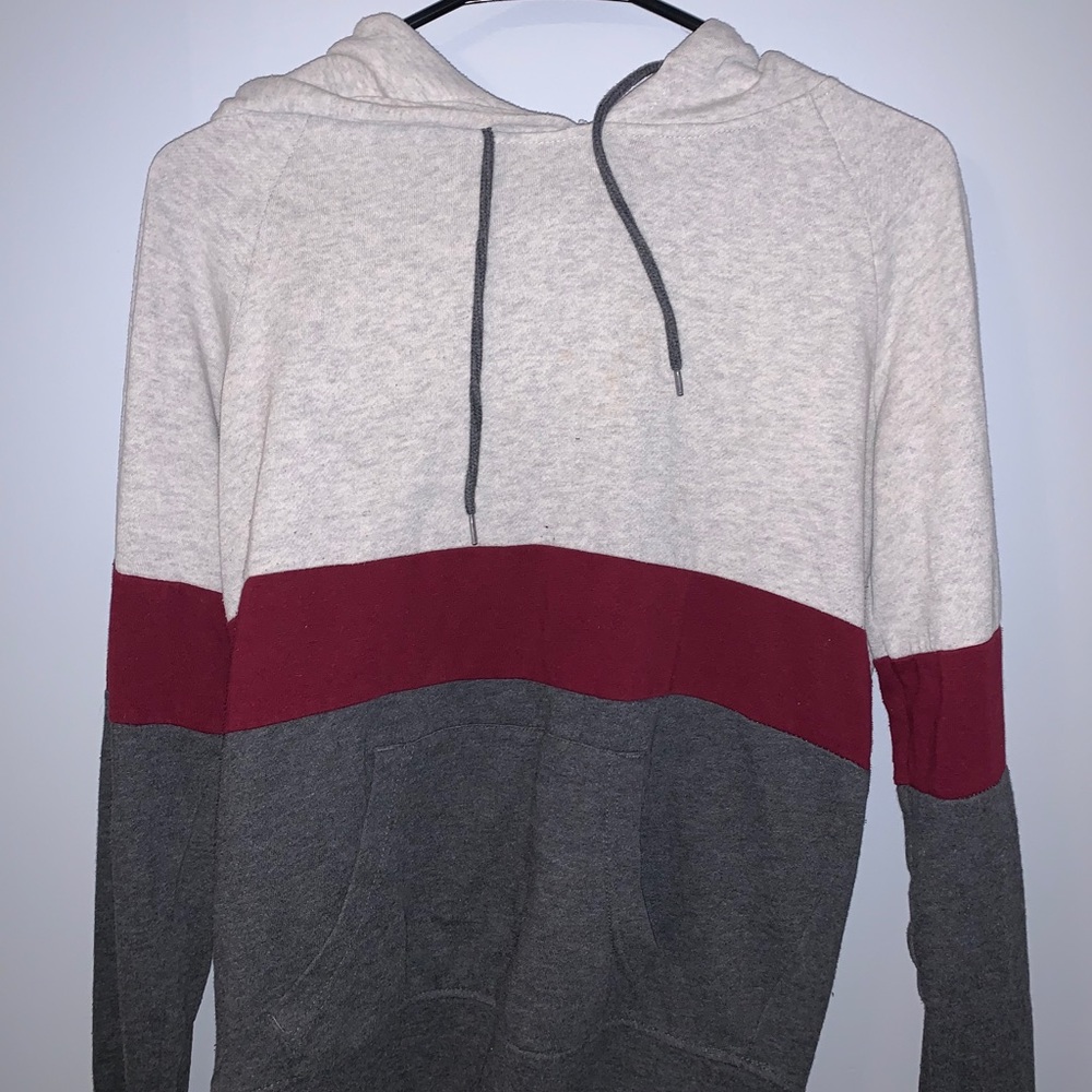 women’s multi stripe hoodie from Zine size small